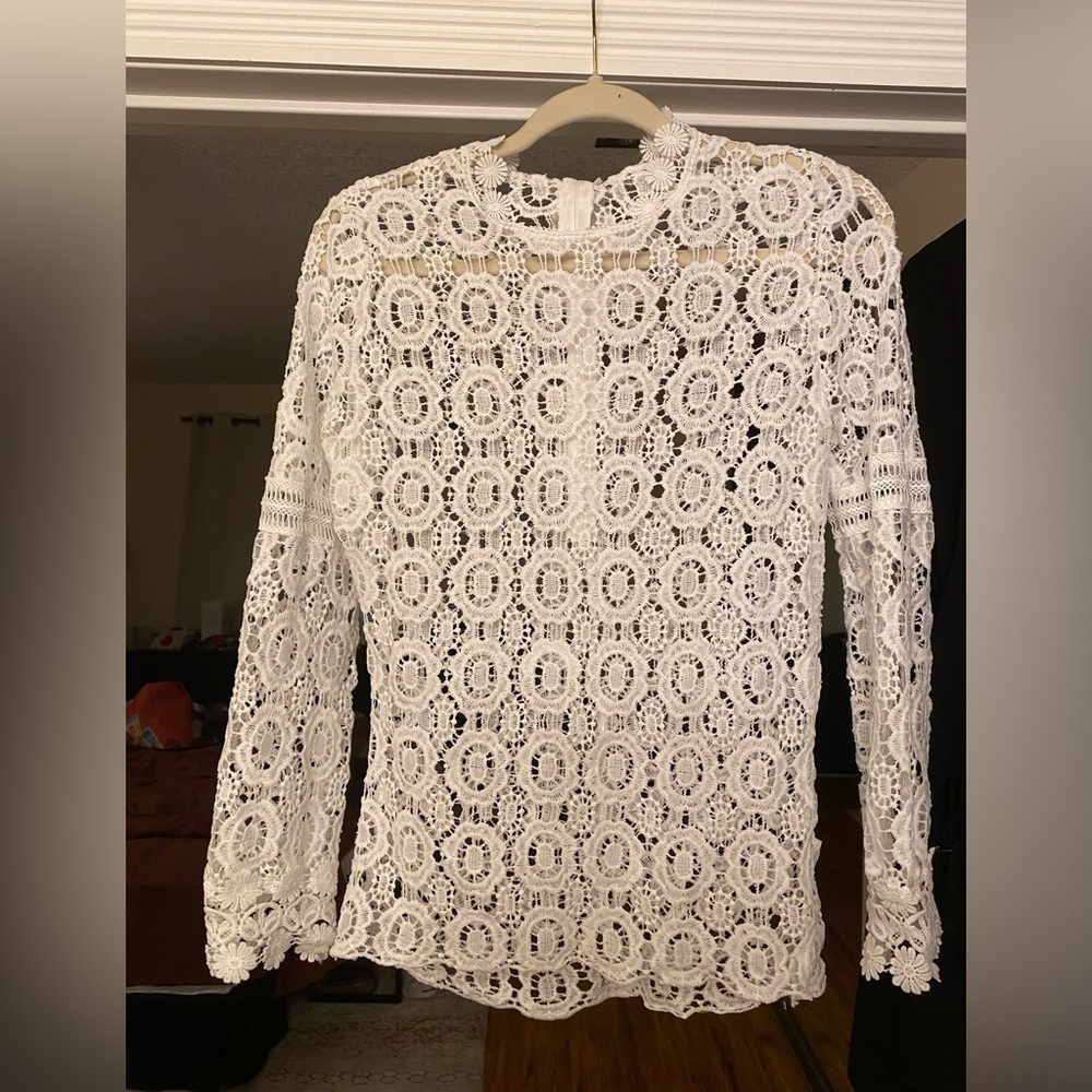 White crochet top NWT